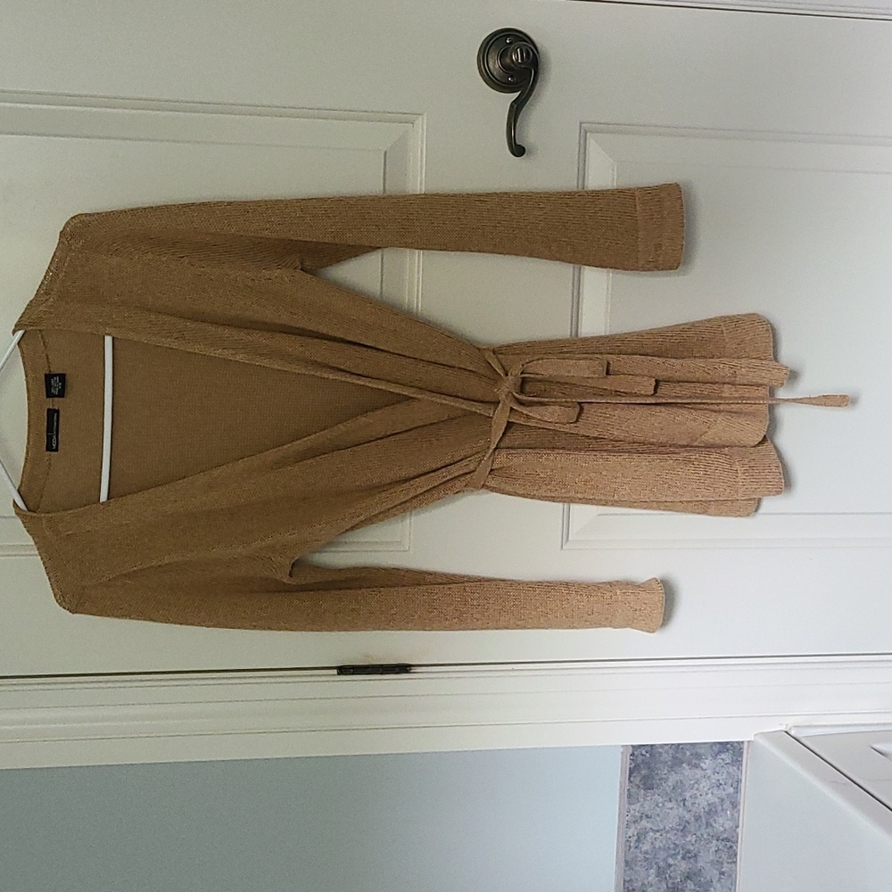 Long sweater with front tie size xs